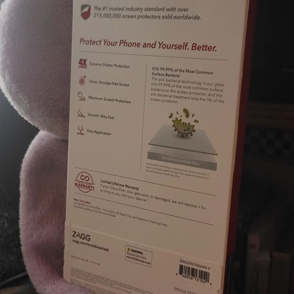 InvisibleShield Glass Elite＋ * antimicrobial * screen protector * iPhone * NWT